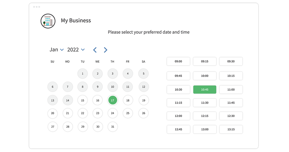 Manage Availability Online